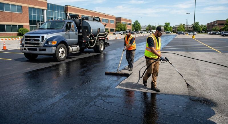 Asphalt Parking Lot Sealing in San Antonio, TX