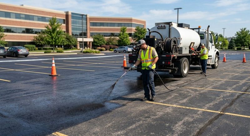 Asphalt Parking Lot Sealing in Sarasota, FL