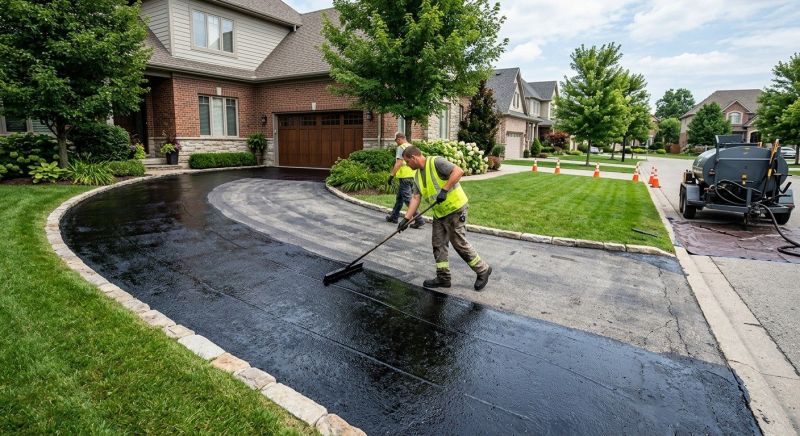 Blacktop Driveway Sealing in Tampa, FL