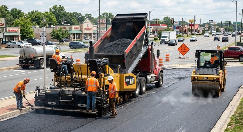 Industrial Asphalt Paving in Little Rock, AR