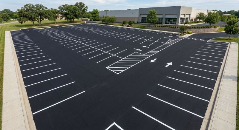Parking Garage Striping in Roswell, GA