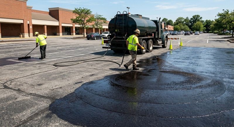 Parking Lot Sealcoating in Greenville, SC