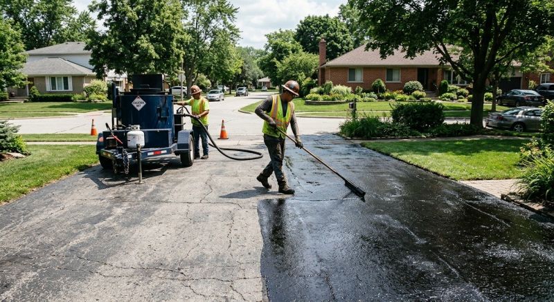 Asphalt Driveway Sealing in Greenville, SC
